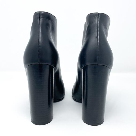 TOM FORD Front-Zip Leather Ankle Boot Black EU 39.5 - Picture 5 of 7